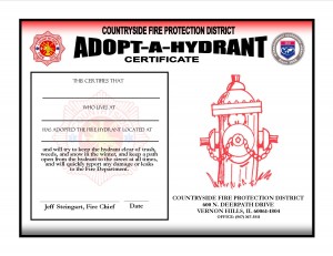 Adopt a Fire Hydrant Certificate.2