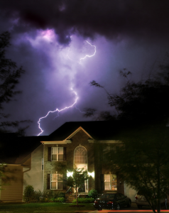 Lightning Strikes House