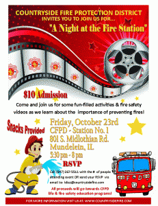 A Night at the Fire Station Event-New Date Oct 23